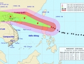 Trưa 15/9, siêu bão MANGKHUT giật trên cấp 17 sẽ vào Biển Đông